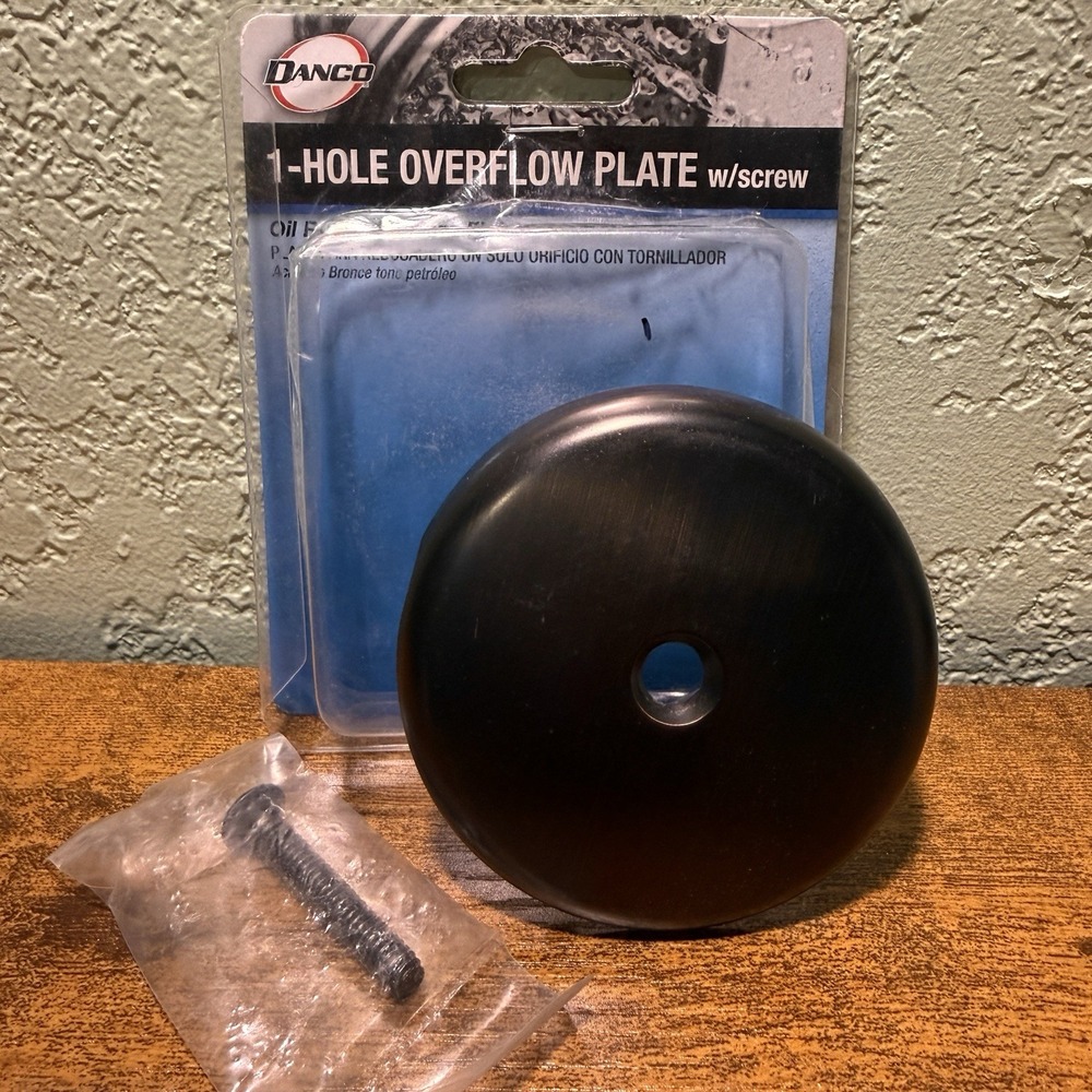 Danco Single Hole‎ Overflow Plate In Oil Rubbed Bronze